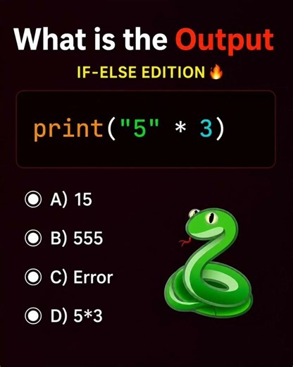 Python Quiz: What is the Output? 🐍 | String Multiplication Challenge