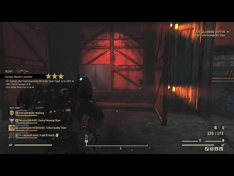 Fallout 76 - Full Gleaming Depths Raid in 15 min(No Power Armor)