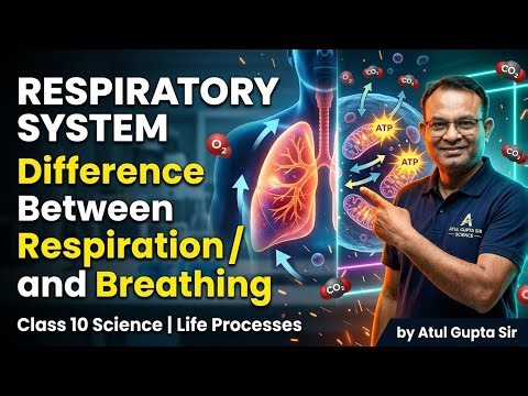 Life processes | Respiration | Difference between Respiration and Breathing #class10 #cbsescience