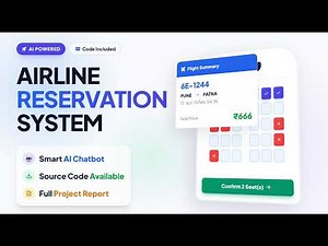 Airline Reservation System Project | Flight Booking Project with AI Chatbot | Source Code & Report