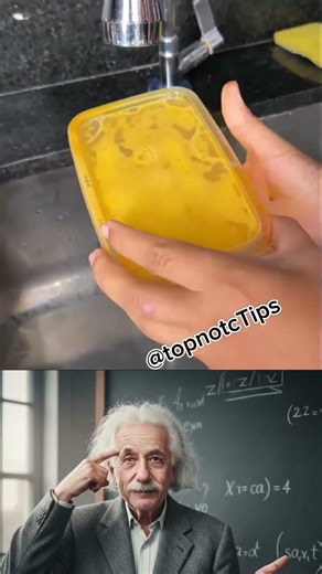 How to clean greasy containers #world #tricks #hacks