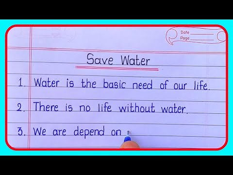 10 Lines Easy Essay on Save Water in English ll Save water 10 lines essay II 10 lines on water