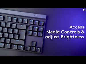 How to access media controls and adjust brightness on Logitech G515 keyboards
