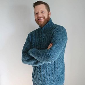 The Dapper Dad Pullover is now available! Pattern is 50% off 48 hours only! Sale ends May 16 11:59 EST. Includes YouTube tutorial Get all the details on the blog https://www.mjsoffthehookdesigns.com/dapper-dad-pullover/ | MJ's Off the Hook Designs