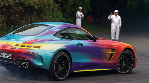 Mick Schumacher Driving the Mercedes-AMG GT – Precision and Performance on Track