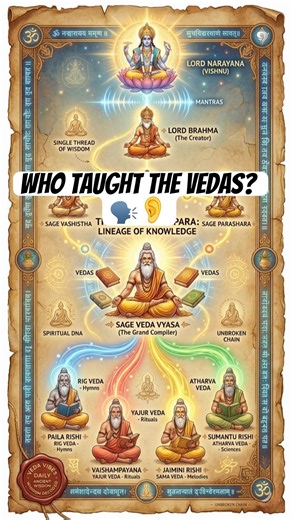 The Ancient Family Tree of Vedic Wisdom #veda #wisdom #knowledge #sanatandharma #shorts