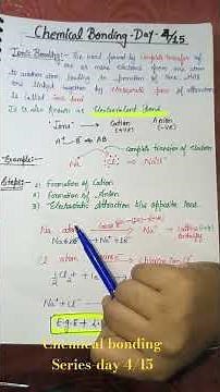 Ionic Bond Explained in 3 minutes ⚡ | Chemical Bonding Day 4 | Class 11 Chemistry