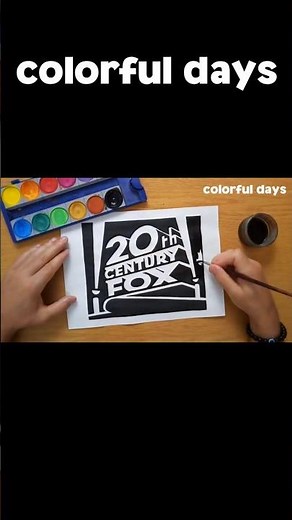 20th CENTURY FOX logo painting