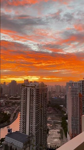 Magical Manila Sunset 🌅🇵🇭 | Stunning Sky View from Pasig City