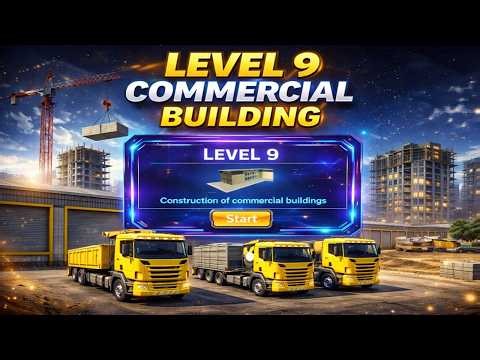 Construction Simulator 3D | Level 9 Commercial Building Construction Gameplay