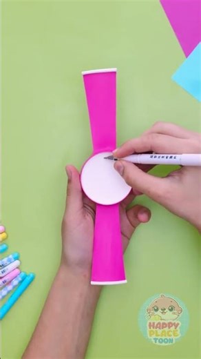 🕒 Crafting Time: Create Your Own Colorful Paper Watch! 🎨✨ #KidsCrafts #Learning
