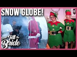 Snow Globe Inspired Christmas Wedding Has Everyone Laughing