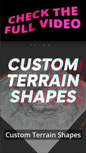 Blender Terrain Mixer Custom Terrain Shapes Part 3