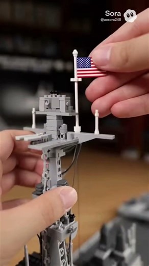 Assemble an Arleigh Burke-class destroyer #asmr #戦艦 #lego