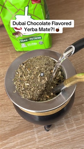CBSe Dubai Chocolate Yerba Review🧉 #mate #yerbamate #argentina #mateando #materos