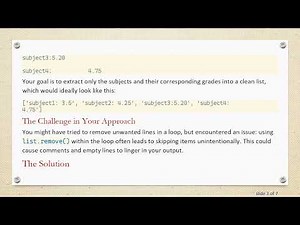 Removing Blank Lines and Comments in Python
