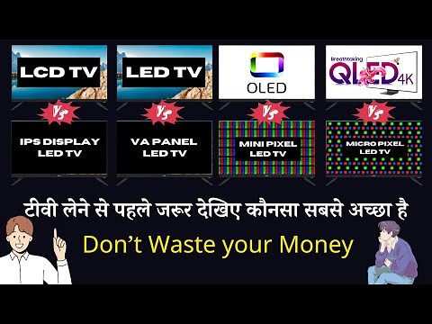 LCD vs LED vs OLED vs QLED vs IPS vs VA vs MicroLED | Revolution of TVs | All type LED TV Explained