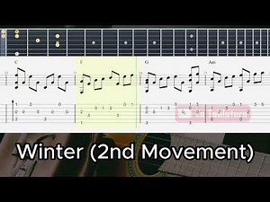 Winter ( 2nd Movement ) - Antonio Vivaldi - Guitar TAB
