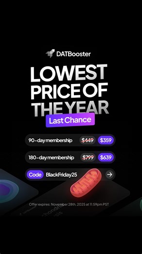 DATBooster on Instagram: "Now’s your LAST CHANCE to get our LOWEST price of the year! 🫨🚀 👉 Use code BlackFriday25 at checkout before November 28th 11:59pm PST. Don’t want to miss out? 👀 Purchase now, pause your membership until you’re ready to start studying! What’s included: 🦷 Most Updated Content for the 2025 DAT 🦷 Custom Study Schedule (new feature!🌟) 🦷 60+ Representative Practice Tests 🦷 11,200+ High-Yield Practice Questions 🦷 3,000+ DAT-Specific Videos & 5,000+ Custom Illustration