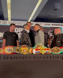 400K views · 3.9K reactions | Things really got heated at the #LópezKambososJr press conference 郎 Watch all the action & verbal exchanges from behind the scenes  | DAZN | Facebook