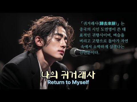 《나의 귀거래사》 Return to Myself, 도시와 세상의 소음을 떠나 마음의 평화를 찾고 싶을 때 마음으로 돌아가는 여정, 돌아감은 끝이 아닌 새 시작. 강찬