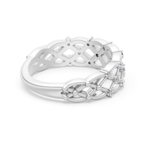 Bold shine, soft edges. 💍 The Diamond Lattice Ring brings structure and sparkle in one smooth move. Shop the look today. | Yanco Jewellery