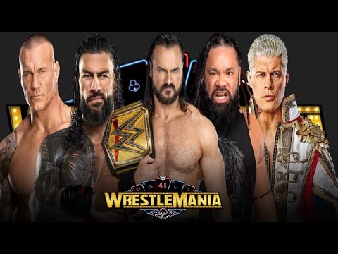 Roman Reigns vs Randy Orton vs Drew McIntyre vs Rhodes vs Jacob fatu, WrestleMania 2026 | WWE 2k25