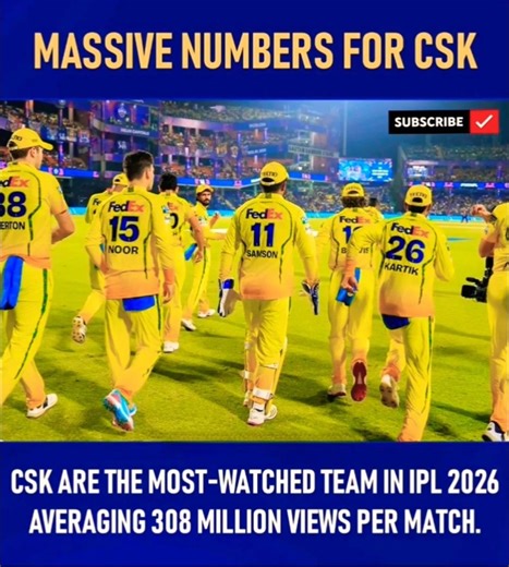 3️⃣0️⃣8️⃣🔥👀 Million Views Per Match #shorts #csk #cskfans #dhoni #iplshorts #iplnews #trending #ipl