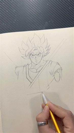 How to draw Goku step by step || easy way to draw Goku for beginners #goku #drawingtutorial