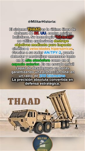 THAAD: El escudo de EE. UU. que no usa explosivos 🛡️🇺🇸