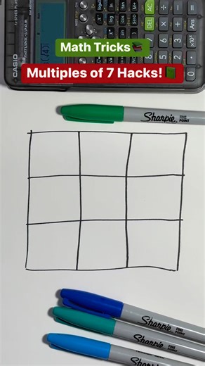 Math Tricks: Multiples of 7!📚 #learnmath #profmathwizard #mathhacks #mathtricks #math #mathteacher #mathteachers #tiktokviral #mathteachersofinstagram | Prof Math Wizard