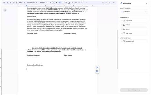 eSignature is now generally available in #GoogleWorkspace business plans! We are rolling out the ability to request signatures and electronically sign official contracts on your mobile or desktop device. → https://goo.gle/3Secntf | Google Workspace