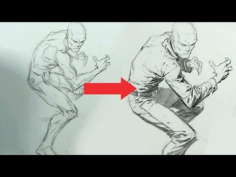 How To Draw Clothing On Dynamic Figures