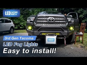 LED Factory Mart 3rd Gen Tacoma LED Fog Lights with Yellow Lens