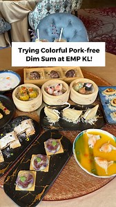 [🥟Colorful Pork-free Dim Sum at EMP KL!] . ✅SAVE THIS FOR LATER! . 😍Are you a fan of Dim Sum, then this is the place you can hang out with your loved ones! The chef over here has more than 40 years of experience! 🥳We tried their variety of Dim Sum and these are some of our favorite: 🍢Crispy Black Pepper Duck Dumplings 😋Flaky and flavourful 🥯BBQ Chicken And Mushroom in Oatmeal Buns 😋Aromatic and tasty 🥰If you are going with your big team, worry not because they have big private rooms whic
