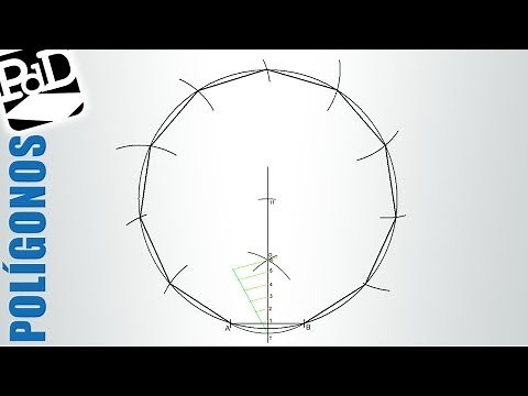 Construction of polygons from the side by the general method (hendecagon).