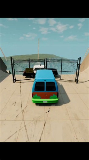 🚐 Van vs Police Car 😱 | Mega Ramp Crash Test | BeamNG.drive