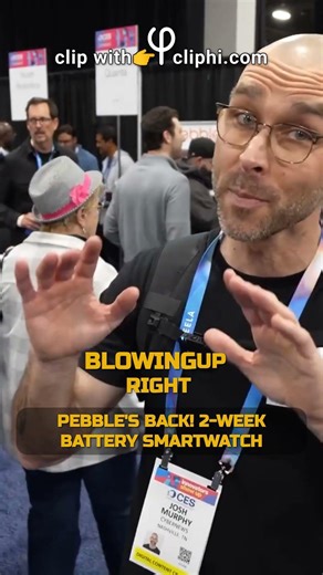 Pebble's Back! 2-Week Battery Smartwatch