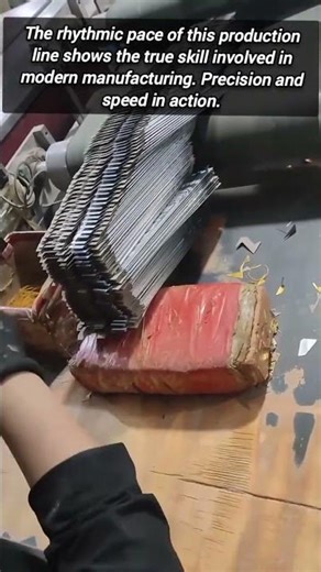 High Speed Manufacturing Process Showcasing Impressive Human Skill Levels