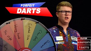 Forfeit Darts 🤣 A rematch of the World Youth Championship final sees Ted Evetts and Nathan Rafferty once again battle it out for glory, this time, they take on the Wheel of Misfortune... | Professional Darts Corporation