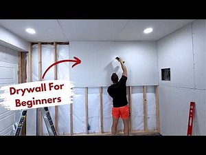Hanging Drywall By Yourself (Including Ceiling) - Full Instructional | Builds by Maz