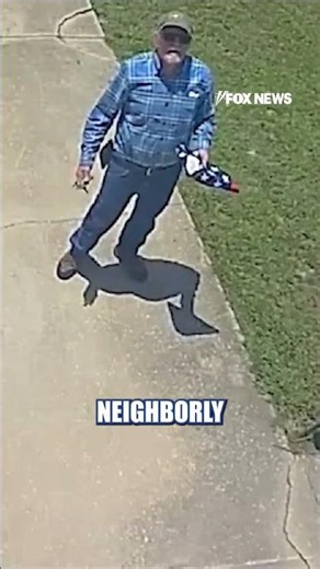 Neighbor SURPRISES homeowner with BRAND-NEW American flag #shorts #us #news