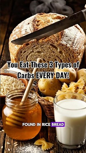 3 Types of Carbohydrates Explained in 30 Seconds! 🧠🍞