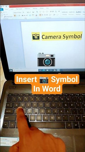 How to Insert 📸 Camera Symbol in MS Word #shorts #wordtips