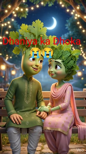 धनिया ने पुदीना को छोड़कर पालक को चुना 😢💔 | Sad Love Story | Hindi Cartoon Story #shorts