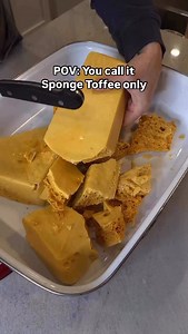 🧽Comment “Sponge” for my free recipe! 📌Make sure to follow me so the link will go through to your DMs. You can also grab my recipe for Sponge Toffee above in my profile. What do you call it and where are you from? Tell me in the comments. 🧽Sponge toffee has a light, airy, and crunchy texture. The combination of the sweet, golden honeycomb toffee covered in milk or dark chocolate was the number one seller in my chocolate store. ✅Almost every week we had to set most of the day to stock up on sp