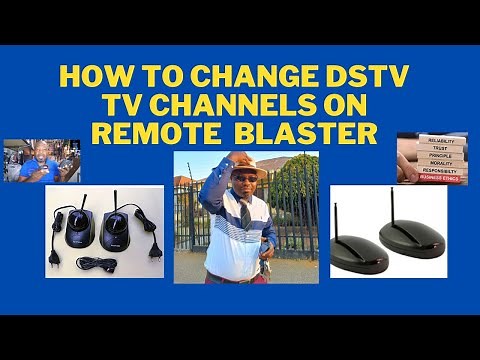 how to change your dstv TV channels with a remote blaster.