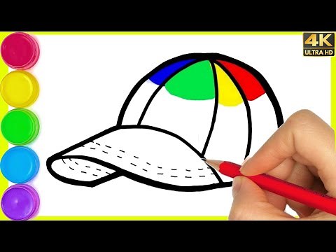 How to draw cap || Easy cap drawing for beginners || Beautiful cap drawing with colour || By Arya.