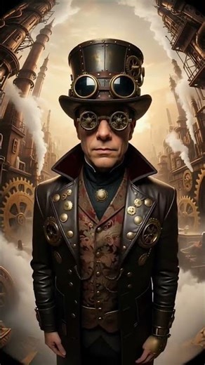 Steampunk Version of Me #ai #rock #guitar #retrofuture genre of computer-generated imagery