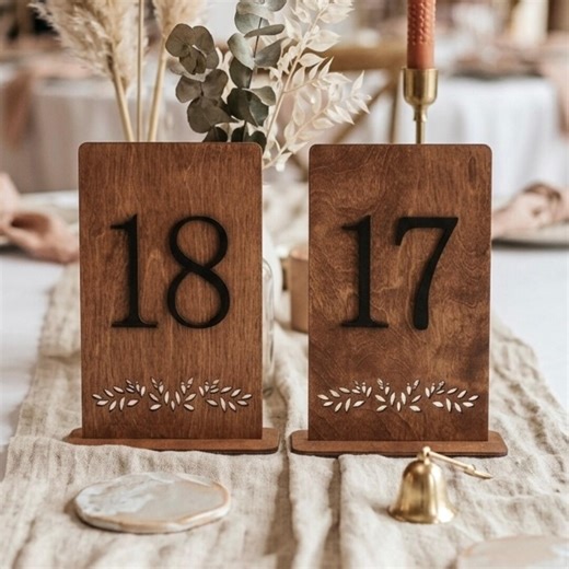 Wooden Wedding Table Number - Wedding Table Decor, Rustic Country Wedding, Custom Table Sign, Rustic Country Wedding, Custom Table Sign - Etsy